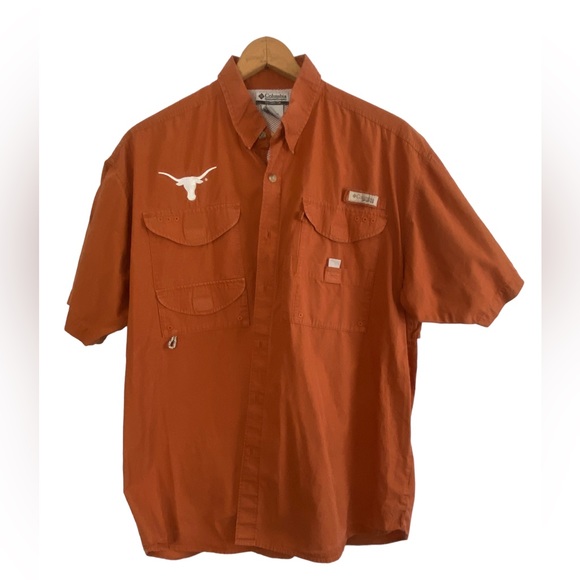 Columbia Other - Columbia University of Texas Burnt Orange Fishing Shirt Size Medium